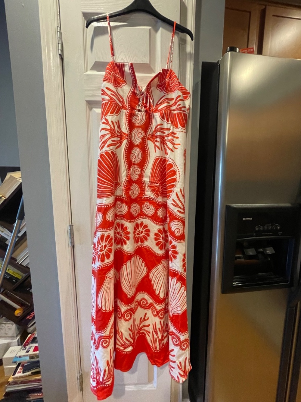 Farm Rio White Ainika Shell Maxi Dress - Picture 5 of 10